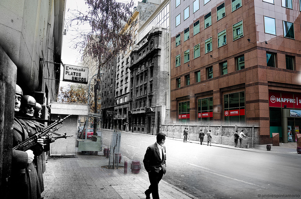 Fotógrafo nos transporta desde el actual Santiago hasta el día del Golpe