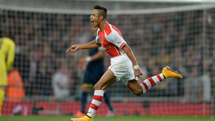 Alexis marcó su primer golazo de tiro libre en Inglaterra en derrota del Arsenal