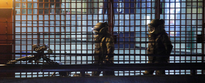 Cabeza de cerdo con cables movilizó al GOPE de Carabineros en el centro capitalino