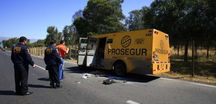 Nuevo asalto a camión de valores se llevó a cabo en la Región Metropolitana