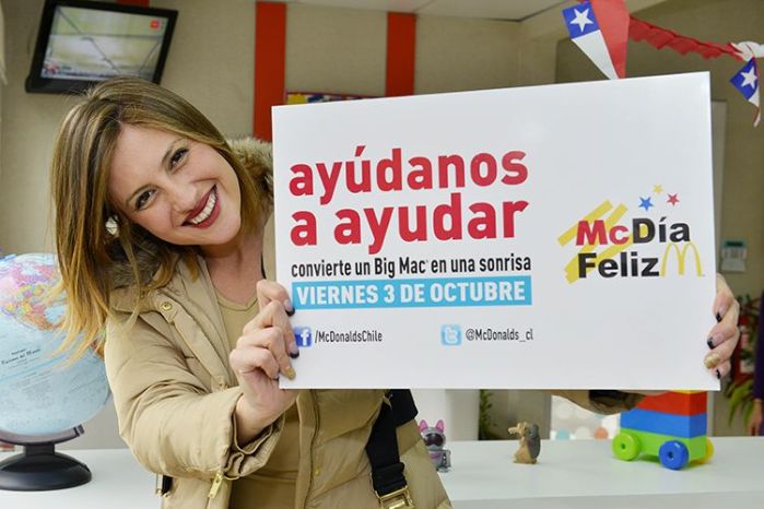 Estrellas chilenas llaman a apoyar el McDía Feliz: Financiará el tratamiento de niños