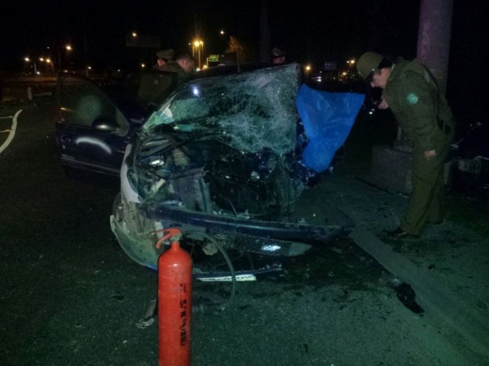 Una víctima fatal y un herido grave deja accidente en ingreso a San Pedro de la Paz