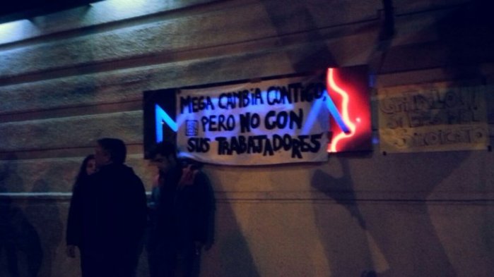 Trabajadores de Mega comienzan huelga tras fracaso de negociaciones