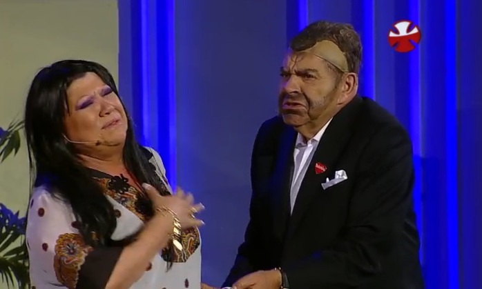 Calugazo de Paty Maldonado con don Francisco se roba la película en sketch