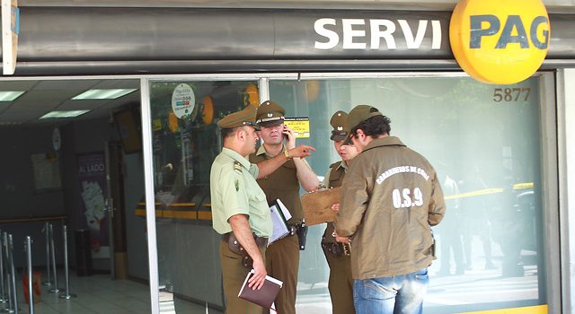 Jefe de local de Servipag es detenido por simular secuestro y robar sucursal