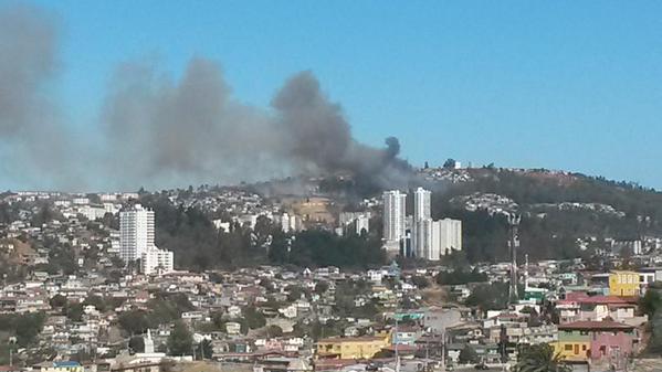 Incendios forestales: Alerta roja en 5 comunas de la región de Valparaíso