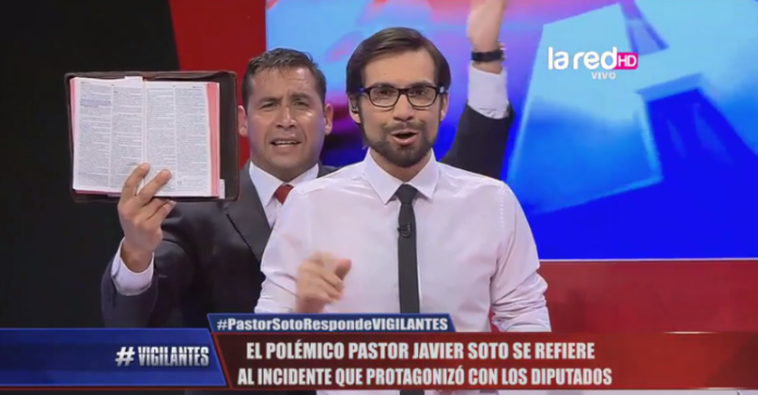 Polémico Pastor Soto interrumpió a Nicolás Copano en plena emisión de 'Vigilantes'