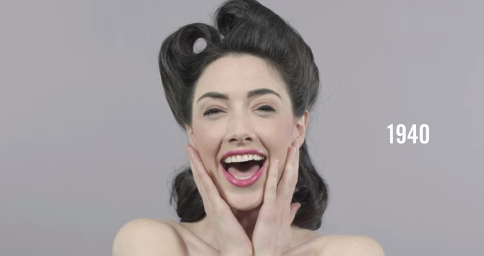 El impresionante video que resume 100 años de ideales de belleza en 1 minuto