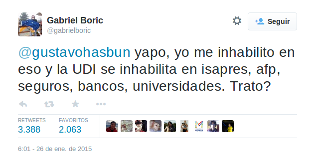 Gabriel Boric | Twitter