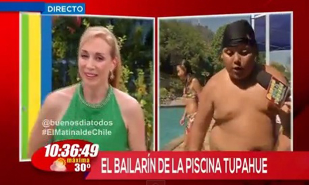 El simpático niño bailarín que desató carcajadas en el matinal de TVN