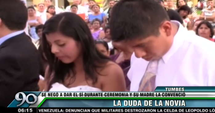 Sufrida boda: La novia peruana que no quiso dar el 