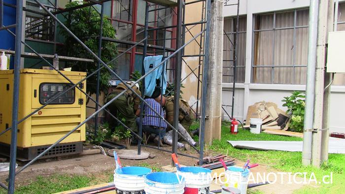 Trabajador recibe descarga eléctrica mientras pintaba fachada de la U. Católica del Maule