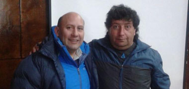 Claudio Santana (derecha) | La Nación