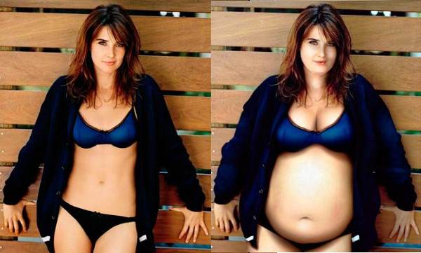 Así lucirían las celebridades hollywoodenses con varios kilos extra