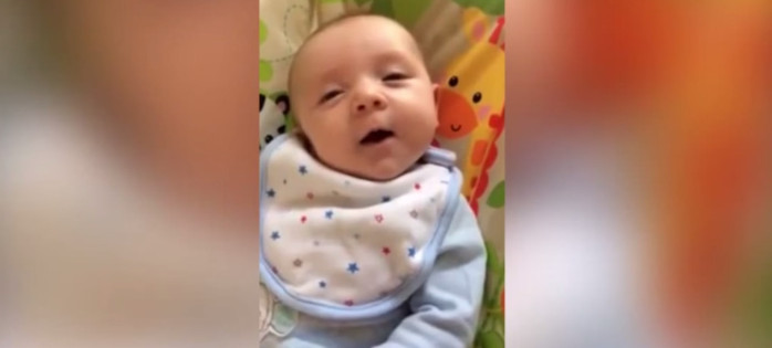 ¡Enternecedor!: Bebé de siete semanas dice su primera palabra y causa furor en YouTube