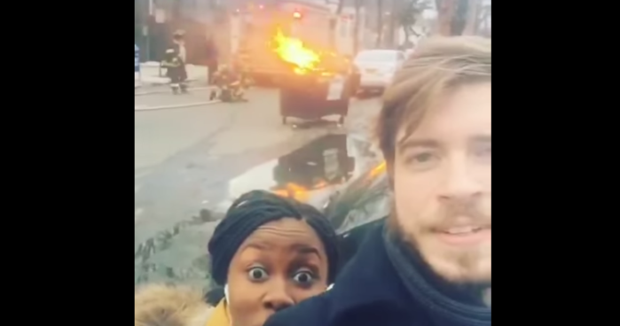 Gracioso video revela qué ocurre si te tomas una selfie en un incendio