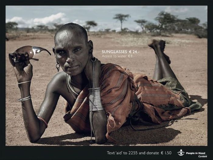 Potente campaña de ONG compara lujos con necesidades básicas