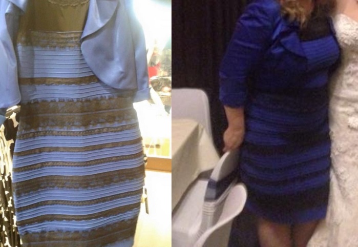 Alocado 'gringo' le dedicó un peculiar tatuaje al dilema del vestido negro y azul