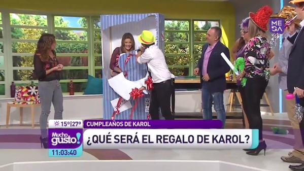 Así sorprendieron a Karol Dance en 