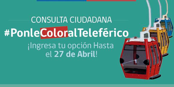 Llaman a votar para elegir colores de nuevas cabinas del teleférico de Santiago
