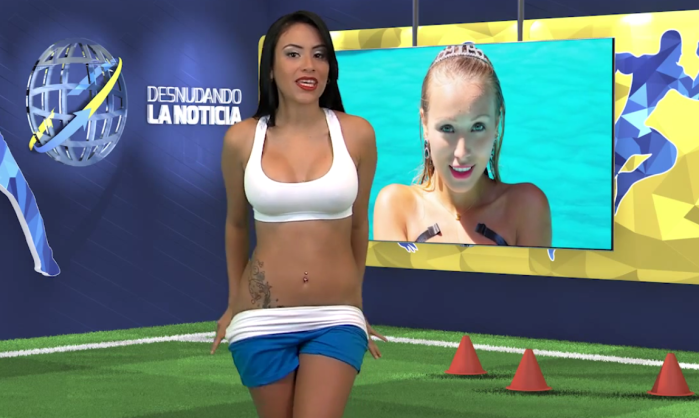 Conductora de TV venezolana se desnudó mientras hablaba de Daniella Chávez