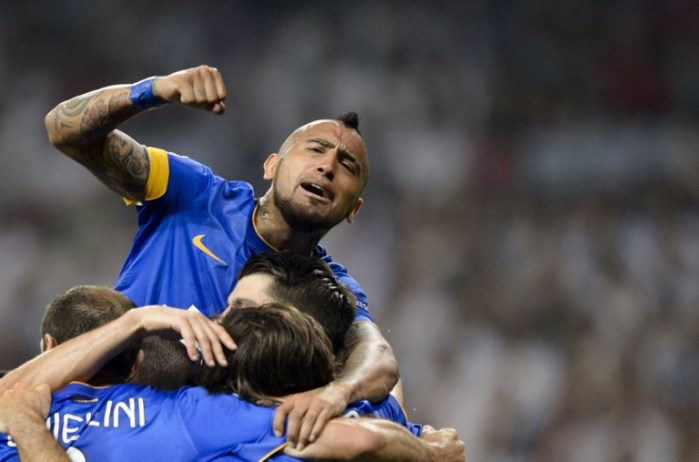 Arturo Vidal celebró sus 10 años en el profesionalismo con sentido mensaje