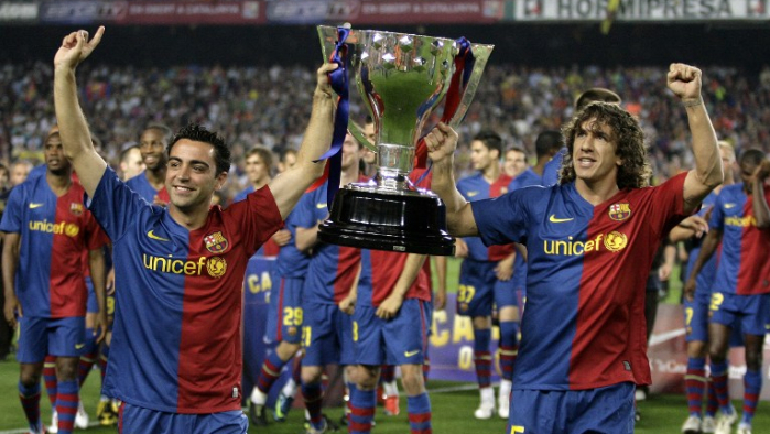 Xavi será titular en su último partido liguero con la camiseta de Barcelona