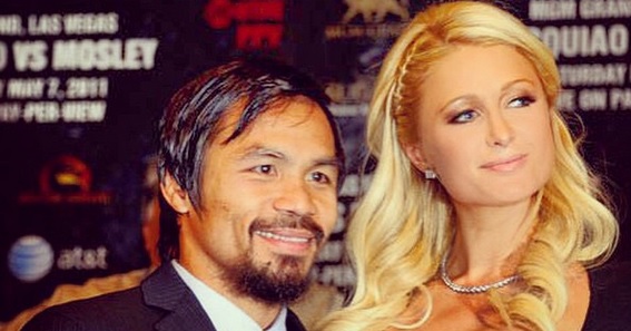 Paris Hilton en primera fila: Así vivió la Pelea del Siglo al lado del ring