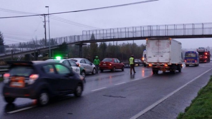 Accidente de tránsito le costó la vida a un hombre en la Ruta 5 Sur cerca de Puerto Montt