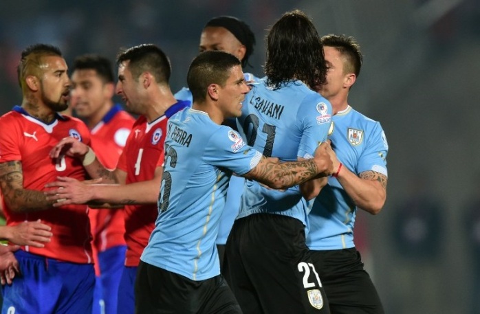 Uruguayos expulsados contra Chile en Copa América finalmente recibieron su castigo