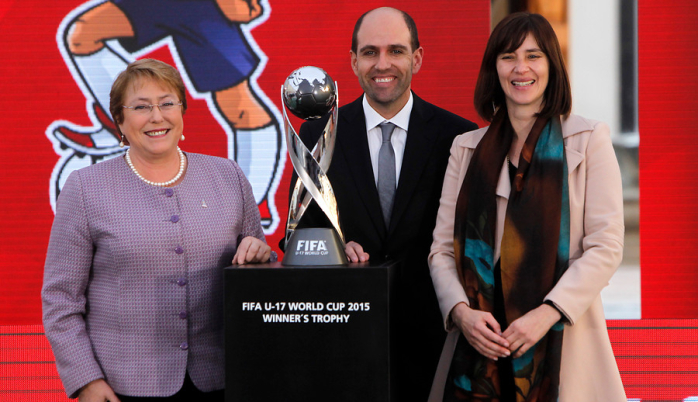 Comenzó el tour por el país del trofeo del Mundial sub 17 Chile 2015