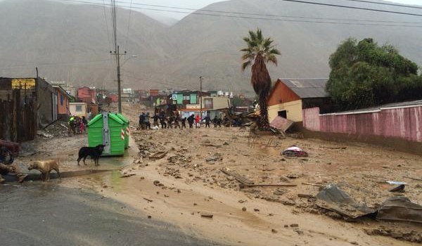 Aluvión en Tocopilla por sistema frontal deja tres fallecidos y 830 evacuados