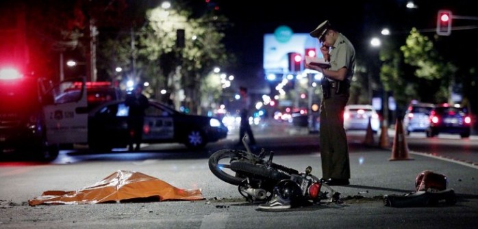 Motociclista falleció tras ser impactado por un taxi en la comuna de El Bosque