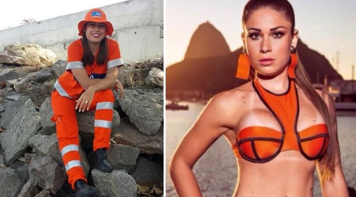 ¿Recuerdas a la barrendera más sexy del mundo?: Posó para Playboy Brasil