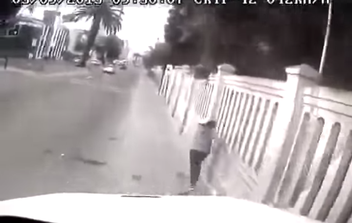 Mujer se salva de milagro de morir aplastada por un camión en Antofagasta