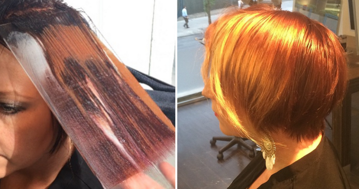 La insólita técnica para teñir pelo que revoluciona Instagram: Prensa de vidrio