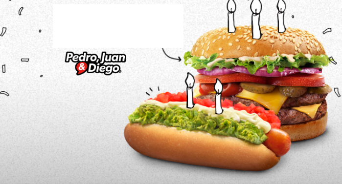 Atentos golosos: Pedro, Juan & Diego regalará 5 mil hamburguesas y hot dogs