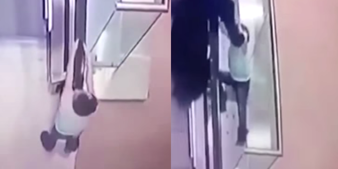 Video muestra a niña caer de un segundo piso: Su madre estaba al teléfono