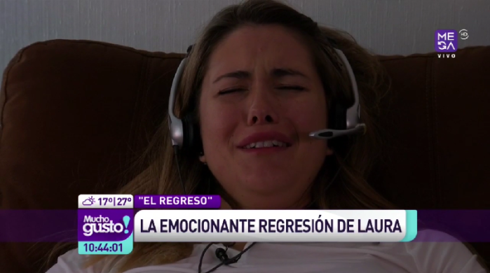 Laura Prieto vivió sensible reencuentro en regresión de 