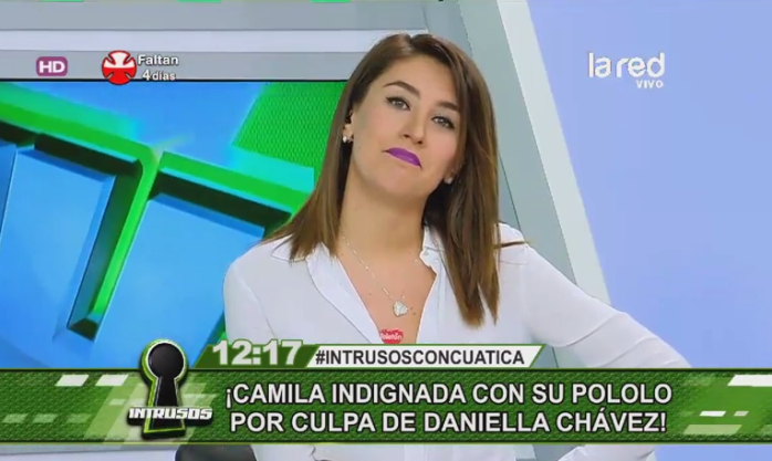 El minuto de furia de Camila Andrade por pícaras declaraciones de su pololo