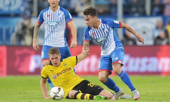Bundesliga: Eduardo Vargas ingresó en derrota del Hoffenheim ante Hertha Berlín