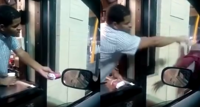 Empleado de McDonald's humilla a hambriento indigente que le pide comida