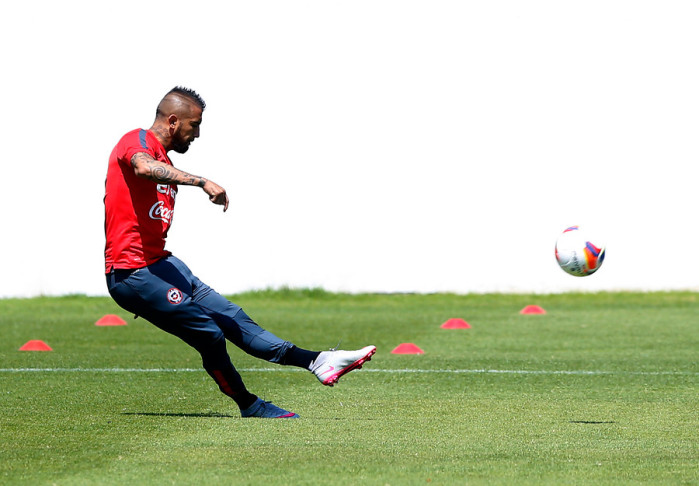 ¡No para! Arturo Vidal entrenó con el plantel de Unión La Calera