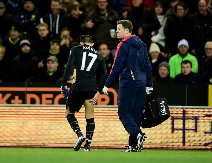 Alexis Sánchez no estará ni en el banco en duelo Arsenal-Manchester City