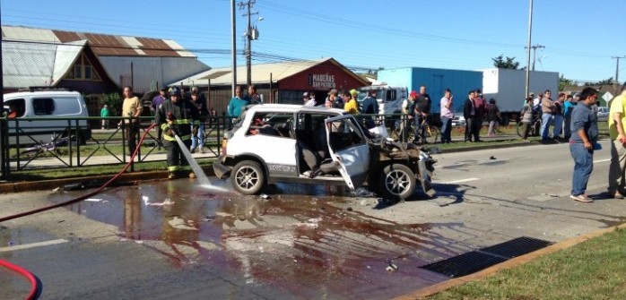 Falleció mujer que resultó herida tras accidente en Avenida Recabarren de Temuco