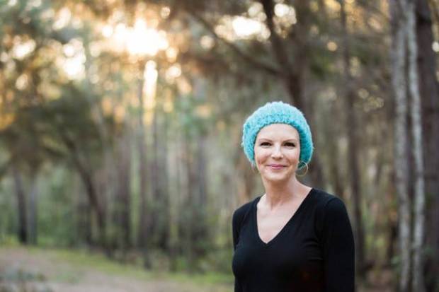 El disfraz que usó una valiente mujer en su último día de quimioterapia