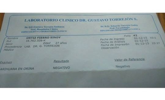 Examen presentado por la madre | RBB