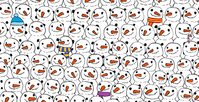 Encuentra al panda y al gato: Los 2 dibujos que desafían a los cibernautas