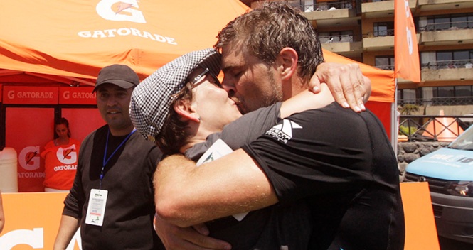 Fran García Huidobro sufrió minutos de 'terror' con su pololo durante el Ironman Pucón