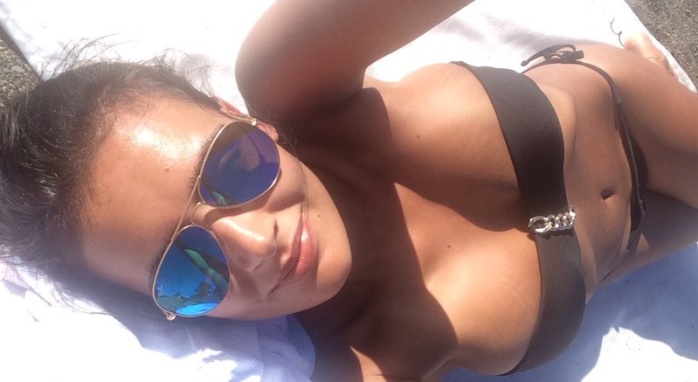 Dominique Gallego disfrutó en lago Llanquihue junto a su pequeña hija de 5 meses